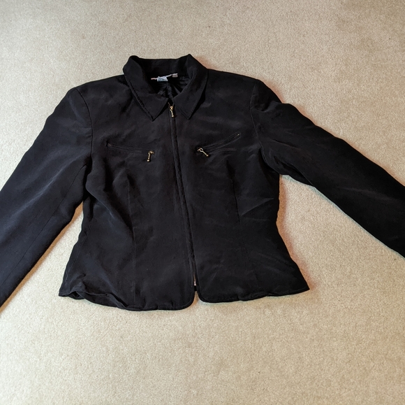 Allison Taylor Jackets & Blazers - Allison Taylor black zipper jacket